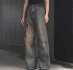 NVRFRGT 3D Twisted Wide Leg Jeans