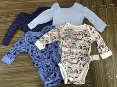 【UNIQLO】長袖肌着4点セット 70cm