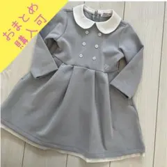 ベビー☆POLO グレー 襟付きワンピース　入園　卒園　セレモニー