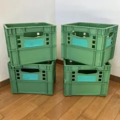 ヴィンテージ MEIJI ミルク コンテナボックス 昭和レトロ 業務用ケース 