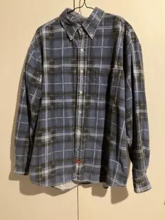 HELLY HANSEN コーデュロイ チェックシャツ 長袖 ブルーのサムネイル