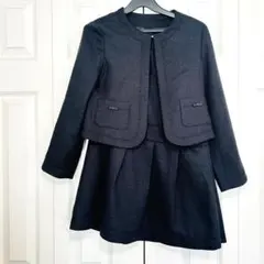 【美品】コムサフィユ /コムサイズム キッズフォーマル 140 女の子 黒