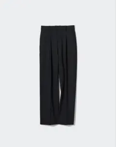 UNIQLO タックワイドパンツ　ダークブラウン M 丈標準