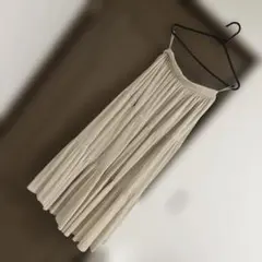 ZARA ザラ ティアードロングスカート ベージュ M ウエストゴム