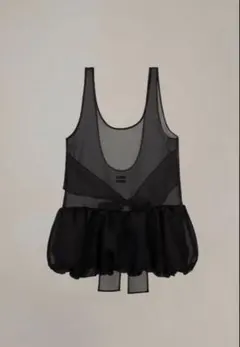 美品◯25AW DOMELLE キャミソール シアー ギャザー 日本製 ドメル