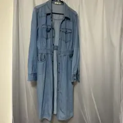 life in progress デニムシャツワンピース