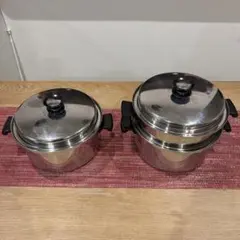 【新品•未使用】ステンレススチール鍋 5個セット Amazon｜Henckels ヘンケルス 「 ミラノミニ クックェア 3pcs