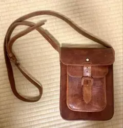 【メキシコ産】レザー　ショルダーバッグ ブラウン