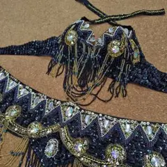 ベリーダンス オリエンタル　セットアップ ブラベルト　ブラック