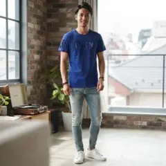 【新品】RELIGION プリント　半袖　Tシャツ メンズ スカル Mサイズのサムネイル