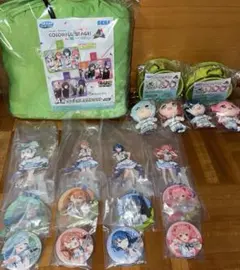 プロセカ　セガラッキーくじ　モモジャン　ケース付きタオルケット　クリアポーチ