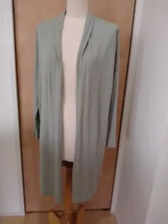 【お値下げ】UNIQLO　ミントグリーン ロングカーディガン 長袖