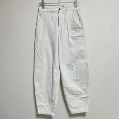 【美品】ZARA コーデュロイパンツ ホワイト テーパード