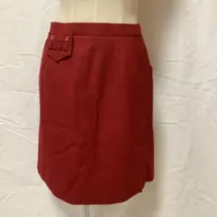 赤のタイトスカート ポケット付き