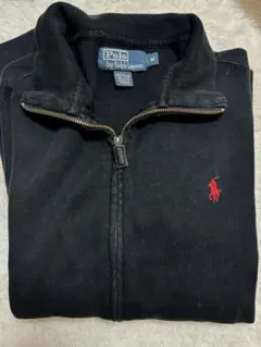 最終値下げ 古着 POLO 80's 90's ジップパーカー M 黒