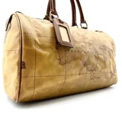 PRIMA CLASSE　ボストンバッグ　地図柄　PVC　イタリア製