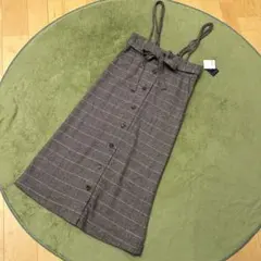 ブラウン チェック タイトスカート