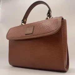 NINA RICCI ニナリッチ ハンドバッグ レザー ブラウン NRロゴ