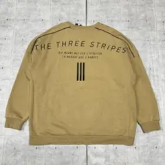 10s adidas 刺繍ロゴ リアビュー バッグビッグロゴ スウェット