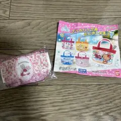 サンリオキャラクターズ　プールバッグ風ミニポーチ2 マロンクリーム　ガチャ