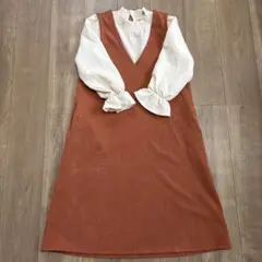 グローブ　ドッキングワンピース　ジャンパースカートS〜M