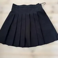 最終値下げ黒のプリーツスカート Lサイズ　コルザ