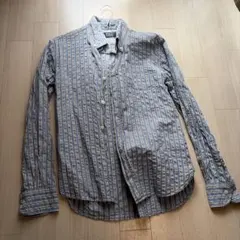 ストライプ コットン 長袖シャツ