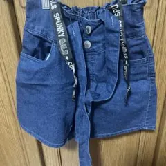 デニムハーフパンツ ダークブルー