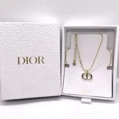 クリスチャンディオール CDロゴ ネックレス イエローゴールド 箱付き