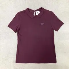 新品❤️ LACOSTE L!VE ポロシャツ　半袖　ワインレッド　Mサイズのサムネイル