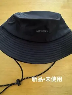 新品未使用！MERRELL バケットハット 黒　アジャスター付　アウトドア