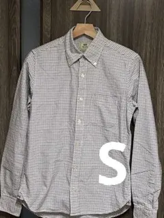 BEAMS HEART チェックシャツ Sサイズ 長袖 ボタンダウン