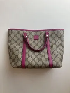 美品　GUCCI GGスプリーム トートバッグ ピンクのサムネイル