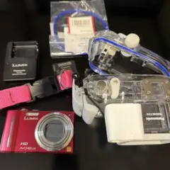 Panasonic LUMIX DMC-TZ10 レッド 純正マリンケース