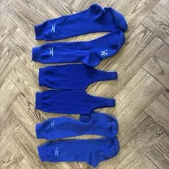 MIZUNO 野球 ストッキング ブルー 21-24cm 3足セット