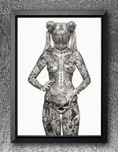 大友昇平 平成聖母 【A4サイズ写真ポスターフレーム付き２点セット】