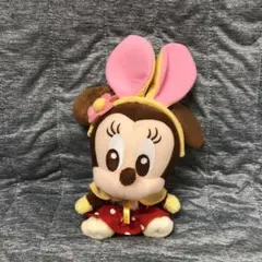 ディズニー　ミニー ぬいぐるみ ウサギの耳付き