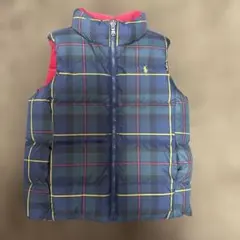 ポロ・ラルフ・ローレン ダウンベスト リバーシブル　120cm