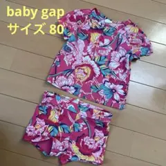 ベビーギャップ　水着　ラッシュガード　花柄　ピンク
