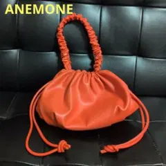 ANEMONE 巾着バッグ　オレンジカラーのサムネイル