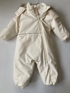 ZARA アイボリー フード付きスノースーツ12m-18m/86cm