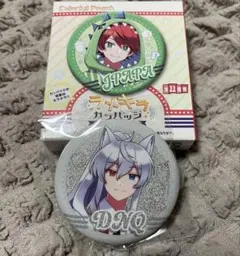 カラフルピーチ　ラメキラカンバッジ　どぬく