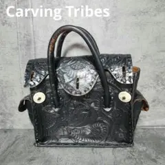 Carving Tribes カービングレザー ハンドバッグ 鞄