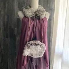 Lily Brown 新品未使用 ショルダーバッグ ファー素材 チェーン ポーチ
