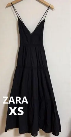 ZARA ザラ　レース インサート ミディドレス　ワンピース