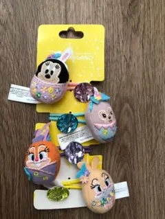 香港ディズニー　イースター　ヘアゴム　正規品　ミッキー ミニー