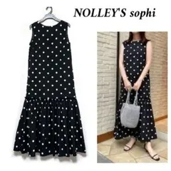 NOLLEY'S sophi ドットタフタティアードワンピース