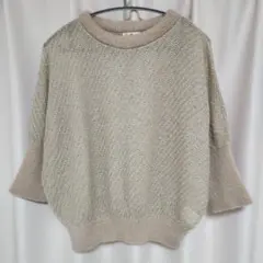 【Rubyrivet】ニット　ドルマンスリーブ　日本製