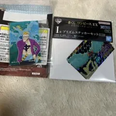 一番くじワンピース EX vol.3 G賞 アクリルブロックＩ賞ステッカーマルコ