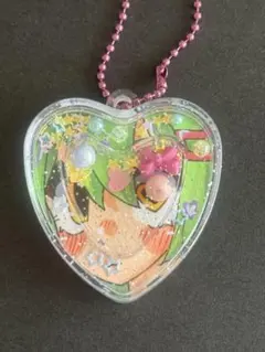 オリジナル　手描きイラスト　原画　コピック　一点物　シャカシャカキーホルダー